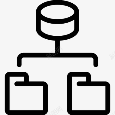 网络数据库文件夹服务器图标