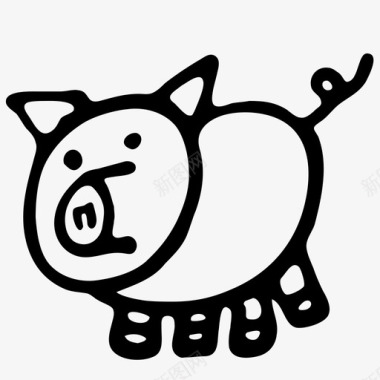 猪银行肥猪图标