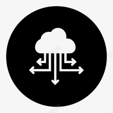 发布管理云计算云服务器图标