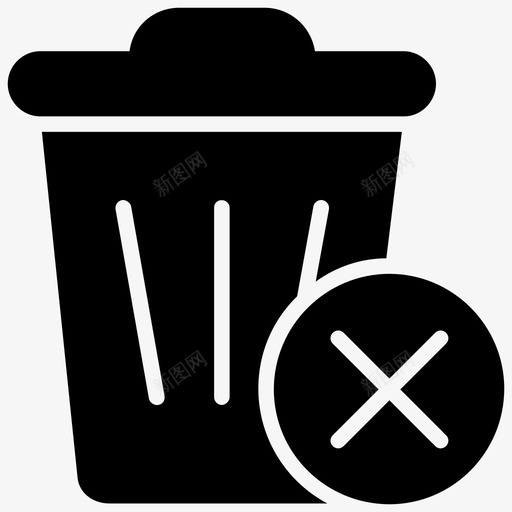 垃圾箱取消保存世界字形图标svg_新图网 https://ixintu.com 垃圾箱 取消 保存 世界 字形 图标