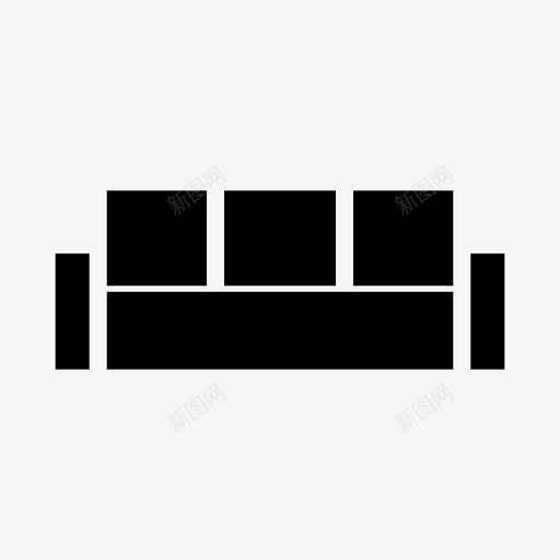 沙发客厅座椅svg_新图网 https://ixintu.com 沙发 客厅 座椅 坐椅 等待 网页 设计开发 用户界面 字形 图标