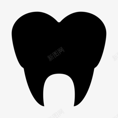 牙齿犬齿牙图标
