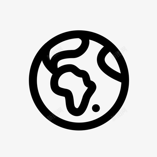 地球非洲绿色svg_新图网 https://ixintu.com 地球 非洲 绿色 地图 世界 大纲 项目
