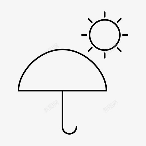 夏季季节阳光svg_新图网 https://ixintu.com 阳光 夏季 季节 雨伞 温暖 艺术设计 大纲 网页设计