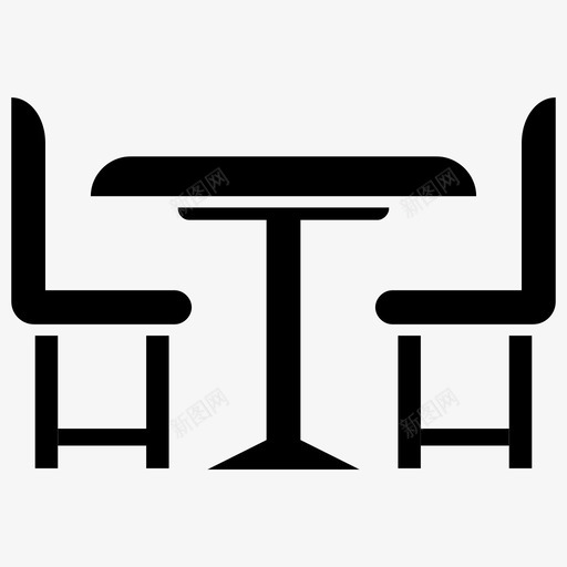 餐厅家具餐椅餐桌svg_新图网 https://ixintu.com 餐厅 家具 餐椅 餐桌 家庭 内部 木制家具 雕刻 图标