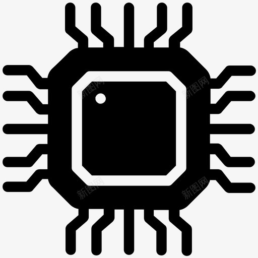 微处理器电路板计算机处理器svg_新图网 https://ixintu.com 微处理器 电路板 计算机 处理器 电子设备 芯片 网络 云计算 字形 图标