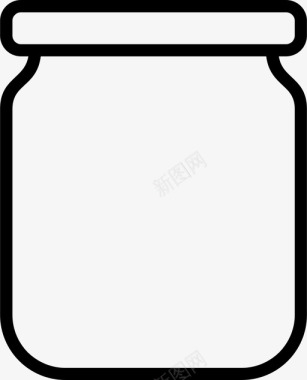 玻璃罐瓶子容器图标