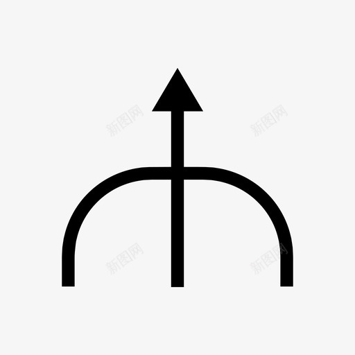 箭头连接横道svg_新图网 https://ixintu.com 箭头 连接 横道 方向上 向上 实心 心细