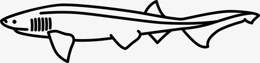 六鳃鲨鲨鱼图标