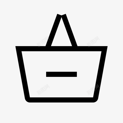 从购物篮中移除移除物品购物篮svg_新图网 https://ixintu.com 购物篮 中移 物品 基本 图标 设置 锐利