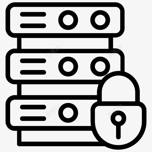 安全服务器数据保护数据安全svg_新图网 https://ixintu.com 安全 数据 安全服 服务器 数据库 保护 图标