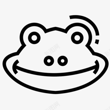 青蛙脸蝙蝠脸青蛙头图标