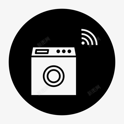 洗衣机自动化互联网svg_新图网 https://ixintu.com 联网 洗衣机 自动化 互联网 智能 补减
