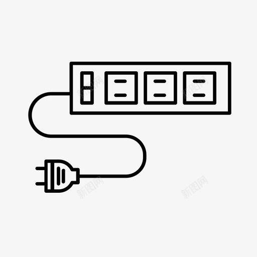 3个插座电涌保护器世界各地的电气插头svg_新图网 https://ixintu.com 插座 电涌 保护器 插头 世界各地 电气 类型