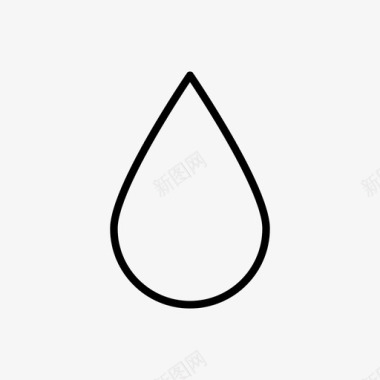 水滴饮用水油图标