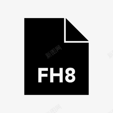 文件格式glyph粗体fh8图标