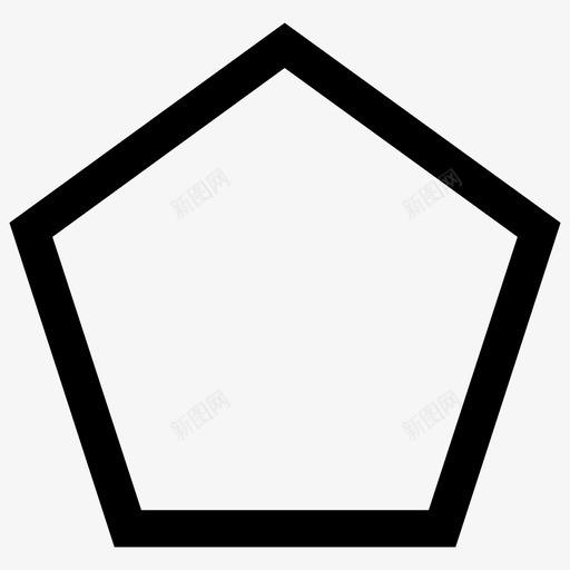 五边形按钮几何体svg_新图网 https://ixintu.com 五边形 按钮 几何体 多边形 形状