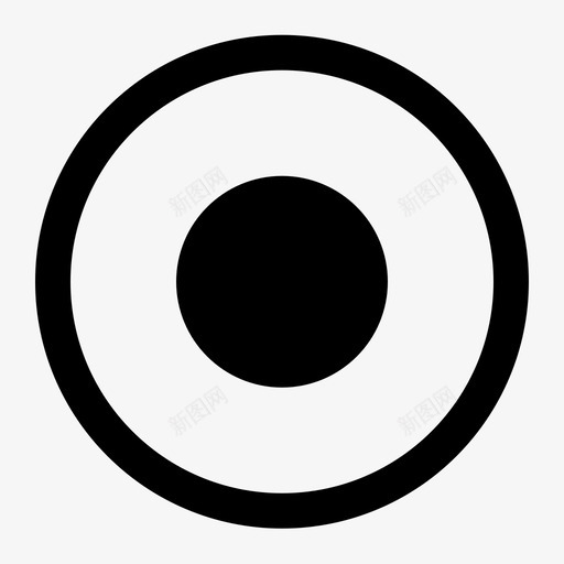 单选框选中01svg_新图网 https://ixintu.com 单选 选中 圆润 线性 扁平