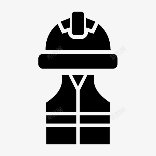 盾牌服头盔安全背心svg_新图网 https://ixintu.com 盾牌 头盔 安全 背心 工人 劳工 标志