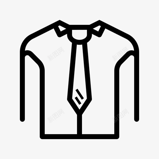 穿衬衫打扮打领带svg_新图网 https://ixintu.com 衬衫 打扮 领带 工作