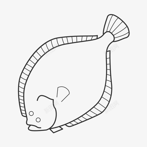 多宝鱼svg_新图网 https://ixintu.com 多宝 线性 手绘
