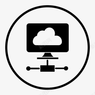 云网络云服务器互联网图标