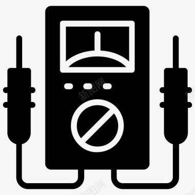 电压表电流表数字设备图标