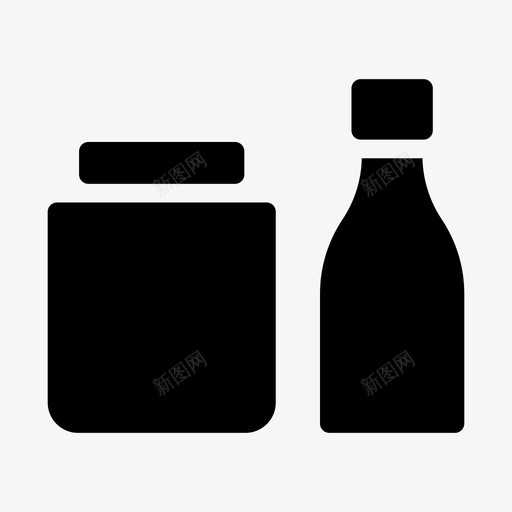罐子啤酒瓶子svg_新图网 https://ixintu.com 饮料 罐子 啤酒瓶 酒瓶子 葡萄酒 厨房用具 线图 图标
