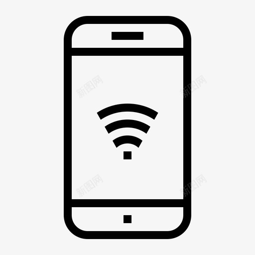 手机wifiandroid连接svg_新图网 https://ixintu.com 手机 连接 网络 响应 设备