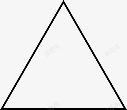 三角形符号三面体图标