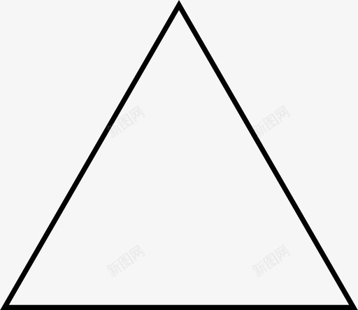 三角形符号三面体svg_新图网 https://ixintu.com 三角形 符号 三面体