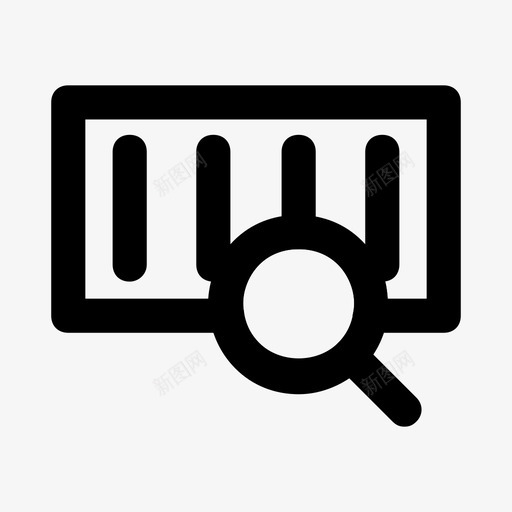 条形码放大镜产品svg_新图网 https://ixintu.com 条形码 放大镜 产品 扫描仪 搜索
