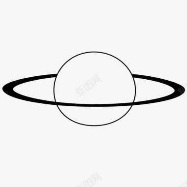 土星行星行星系统图标