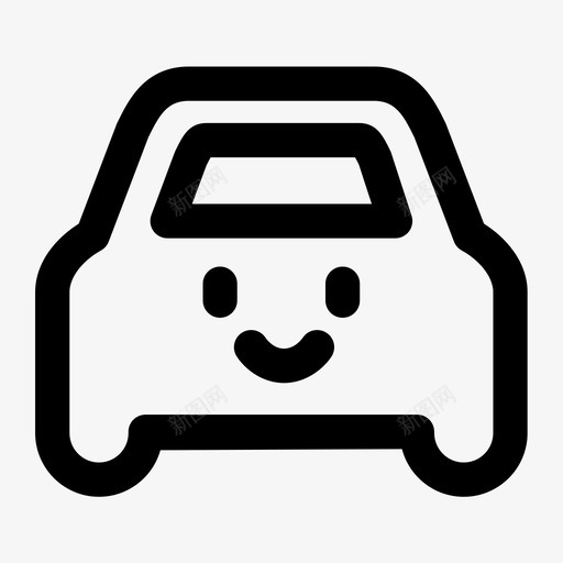 小汽车svg_新图网 https://ixintu.com 小汽车 汽车 单色 简约