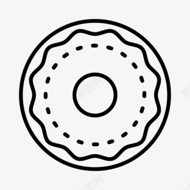 甜甜圈百吉饼甜点图标