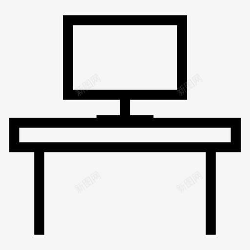 电脑桌工作空间svg_新图网 https://ixintu.com 电脑桌 工作 空间