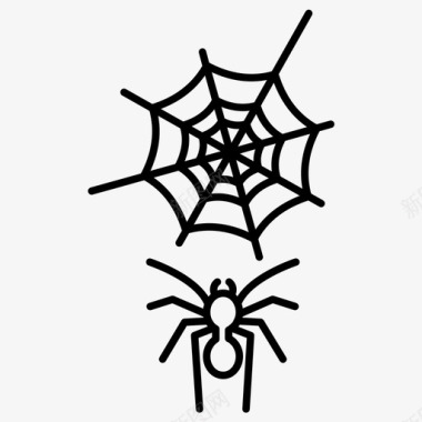 蜘蛛网吓人图标