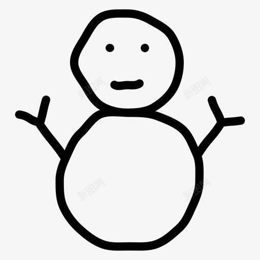 雪人手绘冬天svg_新图网 https://ixintu.com 雪人 手绘 冬天 圣诞 涂鸦