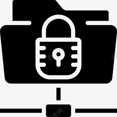 安全共享文件数据保护图标