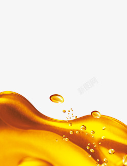 油鱼油液体金色素材