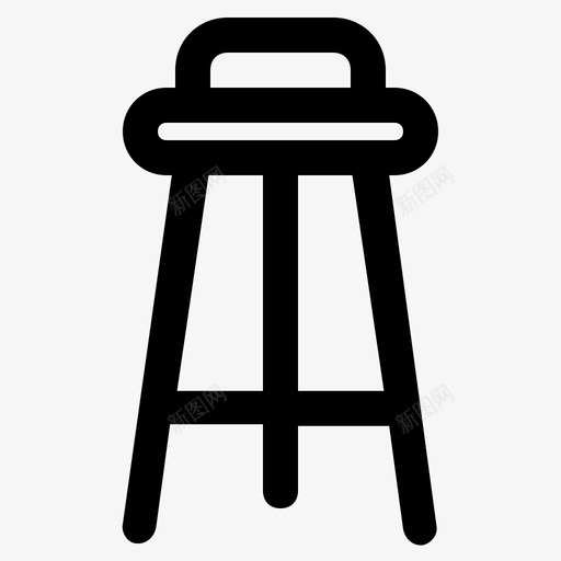椅子咖啡厅家具svg_新图网 https://ixintu.com 家具 椅子 咖啡厅 休息室 座椅 内饰