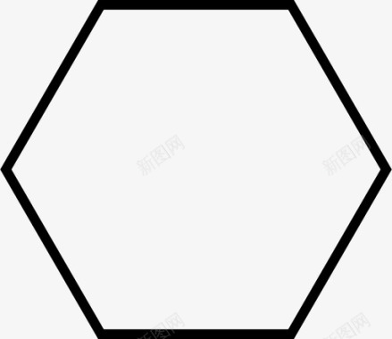 几何六边形数学图标