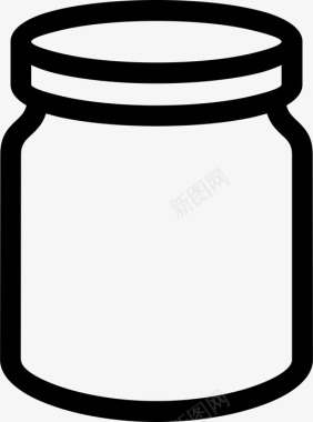 玻璃罐瓶子容器图标
