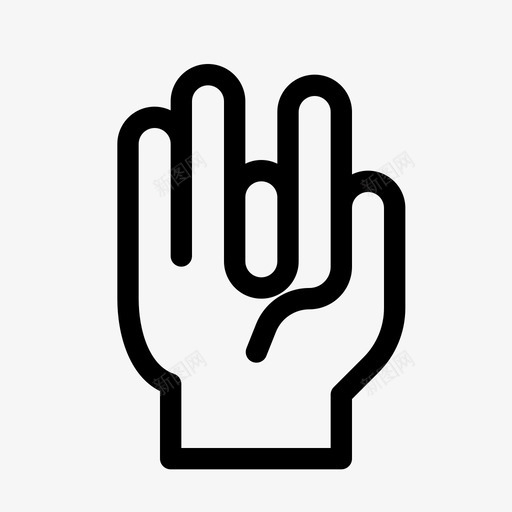 摇杆手指四个svg_新图网 https://ixintu.com 手势 摇杆 手指 四个