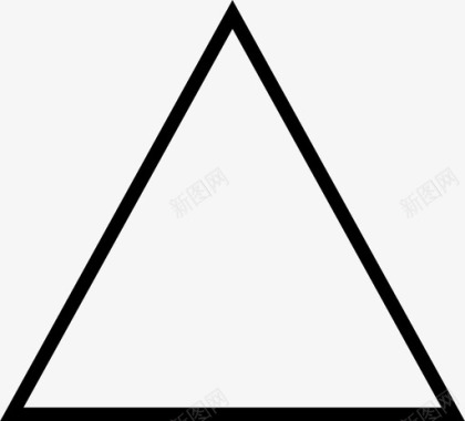 三角形等边三角形几何图标