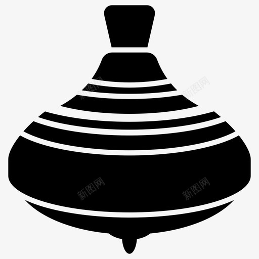 旋转顶部童年儿童玩具svg_新图网 https://ixintu.com 顶部 旋转 玩具 童年 儿童玩具 游戏 字形 图标
