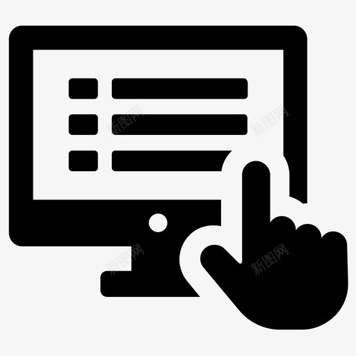 触摸屏电脑手指svg_新图网 https://ixintu.com 触摸屏 电脑 手指 手势 技术