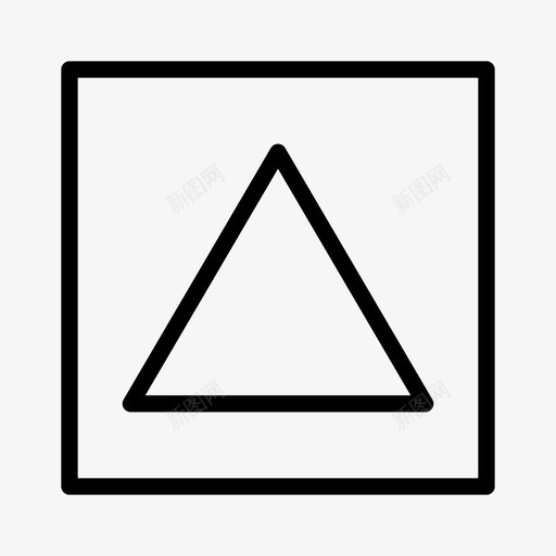 向上箭头按钮svg_新图网 https://ixintu.com 向上 箭头 按钮 方向 上升 三角形 通用 图标
