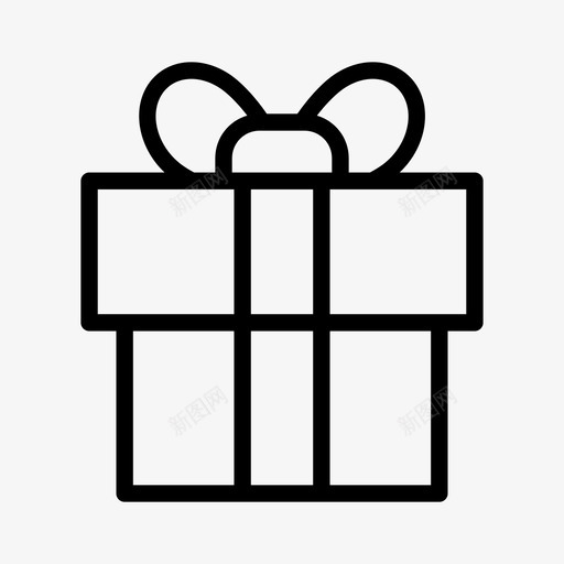 礼品盒礼物丝带svg_新图网 https://ixintu.com 礼品盒 礼物 丝带 方形 通用 图标