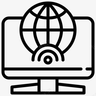 计算机全球互联网图标